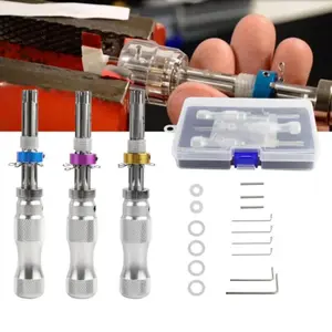 3PCS Tubular 7 Pins Tool Accessories Stainless Adjustable Tool 7mm 7.5mm 7.8mm