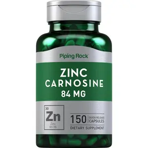 Piping Rock Zinc Carnosine Supplement | 84mg | 150 Capsules | Non-GMO, Gluten Free