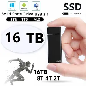 External SSD (1TB/2TB/4TB/8TB/16TB) - USB-C / Type-C Mini Portable Solid State Drive. Compatible with Laptops, Smartphones, PS4, PCs, Macs, TVs, and Tablets. Data Storage |   Multi-Device Compatibility |   Compact Design |   Stylish Storage Device.