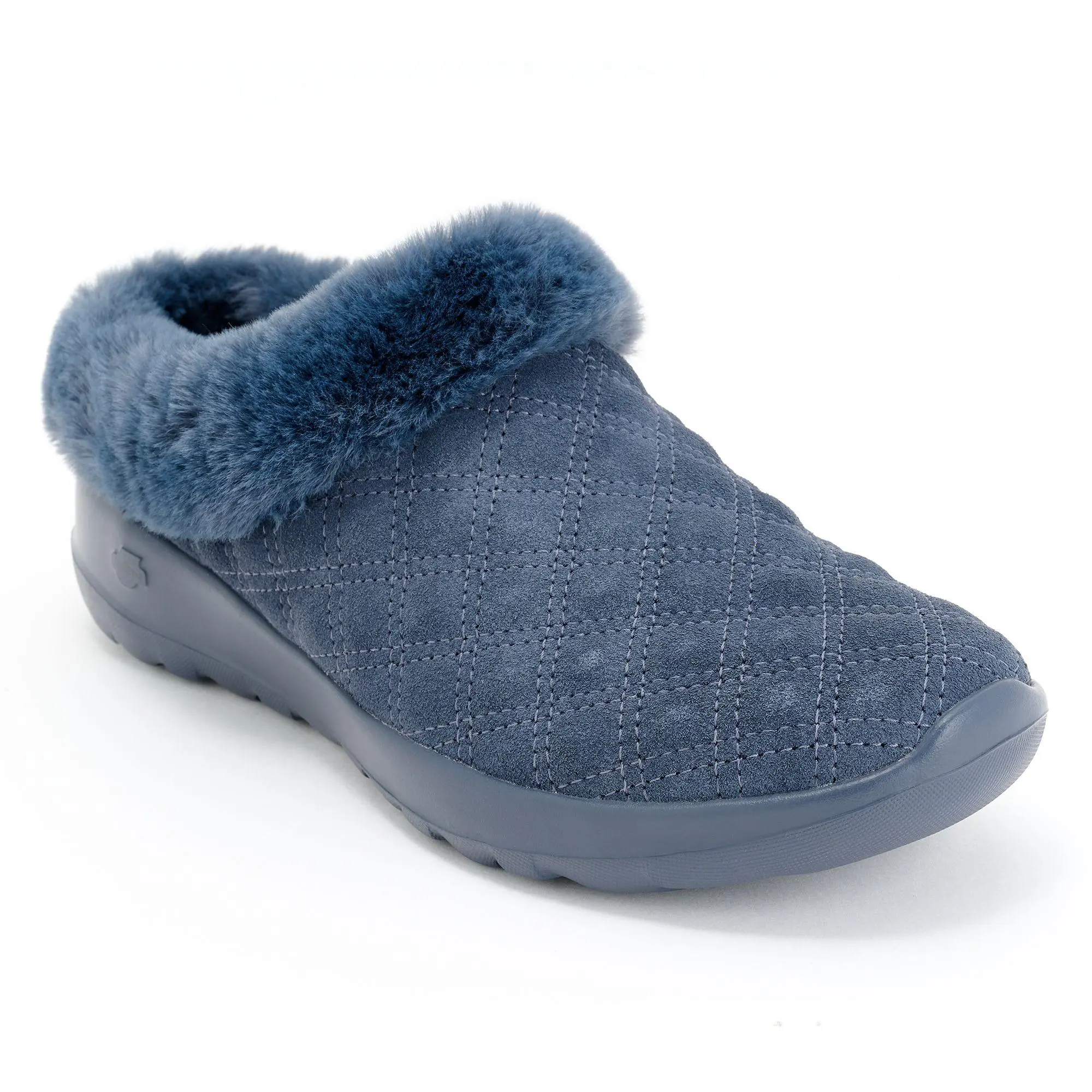 Skechers On-the-GO Joy Cozy Suede Quilted Mules - Frosty Day