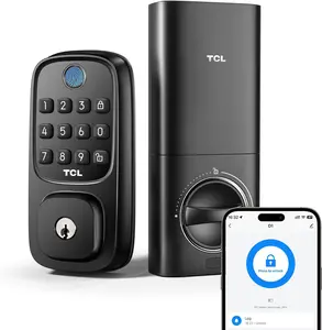 TCL D1 Smart Fingerprint Lock  Built-in WiFi   No Hub Needed  Keyless Entry in 0.5s  Works w/ Alexa & Google