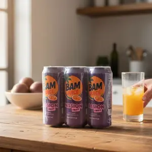 BAM Juice Tropical 6 Pack 500ml Drinks Passion Fruit Refreshing Beverages