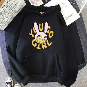 1 YOU GO GIRL Digital Circus Jax Hoodie Fashion Women Harajuku Funny Cute Rabbit Hoodie Unisex Cartoon Vintage Pullover Sweatshirt