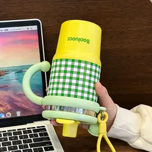 Women's Insulated Stainless Steel Mug, 20oz Leak-Proof Reusable Vacuum Insulated Cup with Straw and Lid, BPA-Free, Perfect Gift for Outdoor Sports