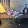 Elegant Transparent Acrylic Butterfly Vase, Modern Home Decor Centerpiece, Butterfly Wings Design, Suitable for Living Room Office Wedding, Flower Arrangement Vase, Flower Vases, Home Decorative Vase
