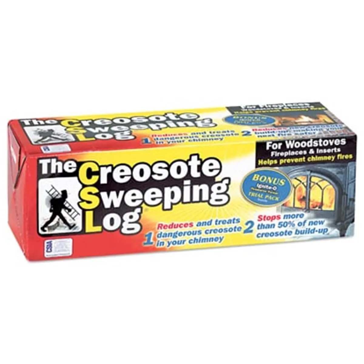 Joseph Enterprises 227972 Creosote Log - Chimney Cleaner, Kitchen Fire Starter, Home Use Functional Tool, Single Unit