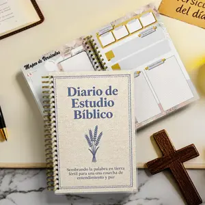 Hardcover Bible Study Journal & Reflection Log | Undated 12-Month Organizer with Dedicated Sections for Verse Mapping, Prayer Goals, and Practical Application of Holy Scripture (Spanish Version)