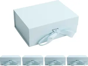 Magnetic boxes with ribbon bows for gifts or any floral arrangement