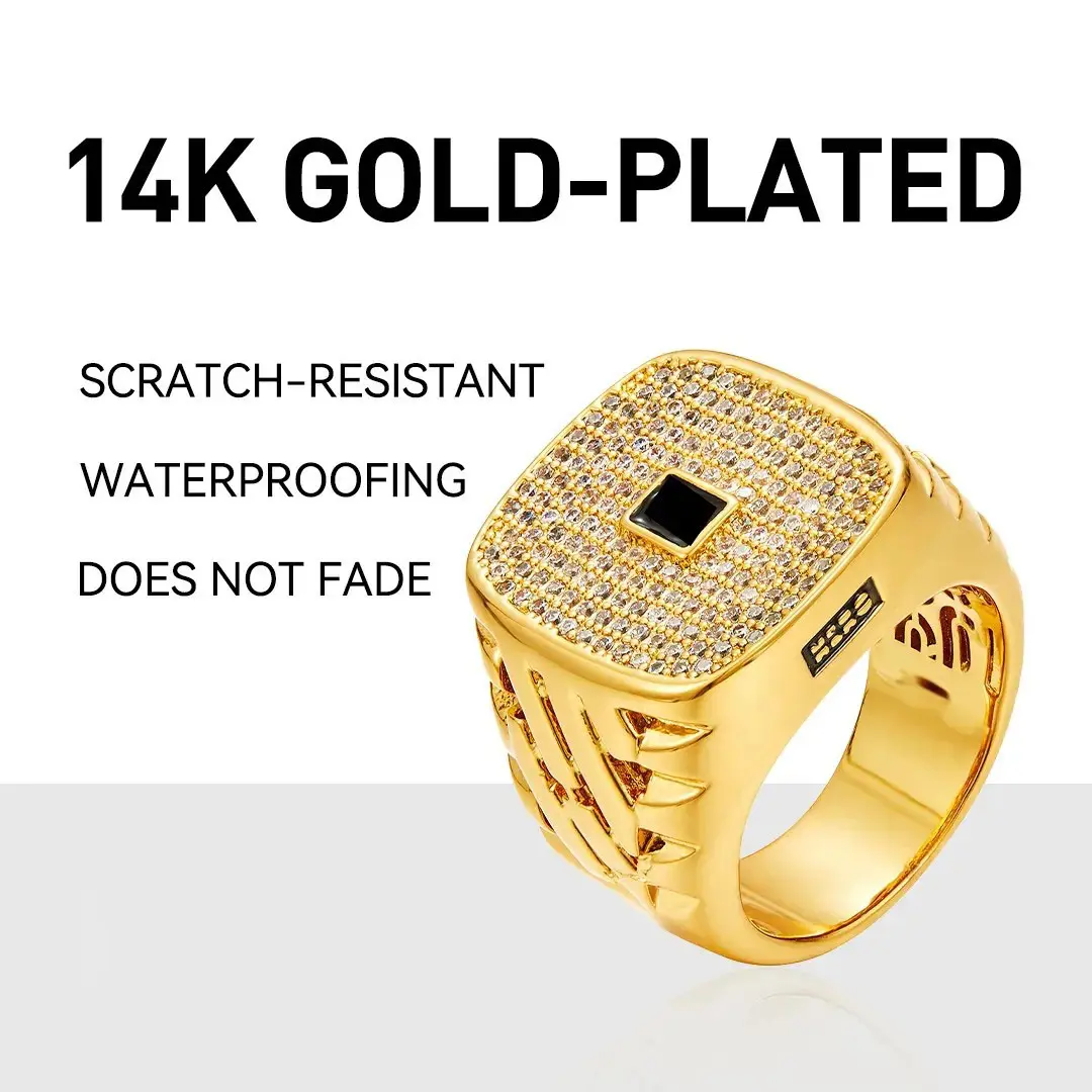 14K Gold Plated Eternity Ring Stackable Cubic Zirconia Gold Band Ring Dainty Diamond Womeno and Man Streetwear Jewelry vintage Dainty Accessories Beautiful Rings Fashion Ring
