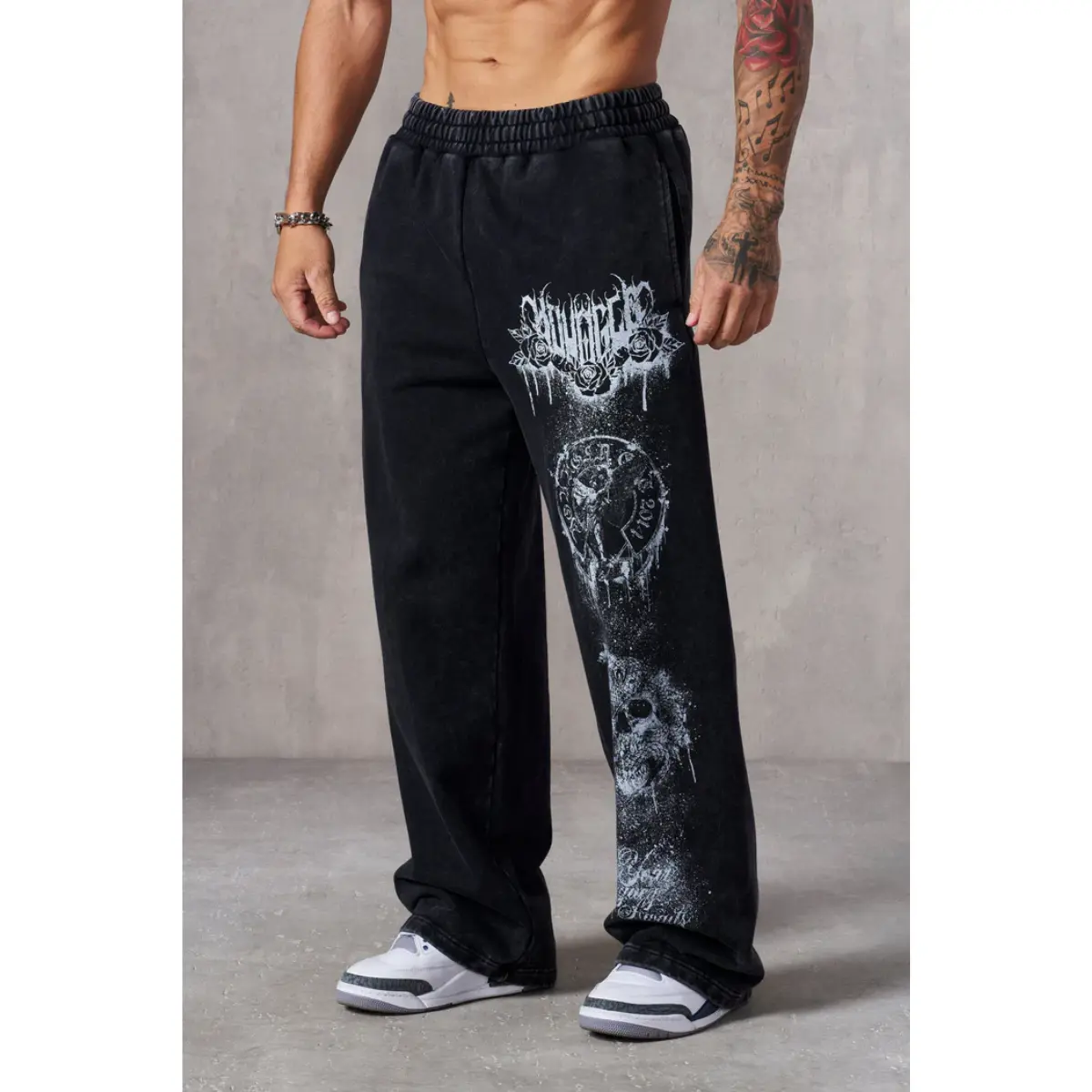 Trendy Dynasty Black Sweatpants, Streetwear Hip Hop Sweatpants, Outdoor Wear Daily Wear For Men, Designer Clothing, Gift for him for her, Birthday's gift