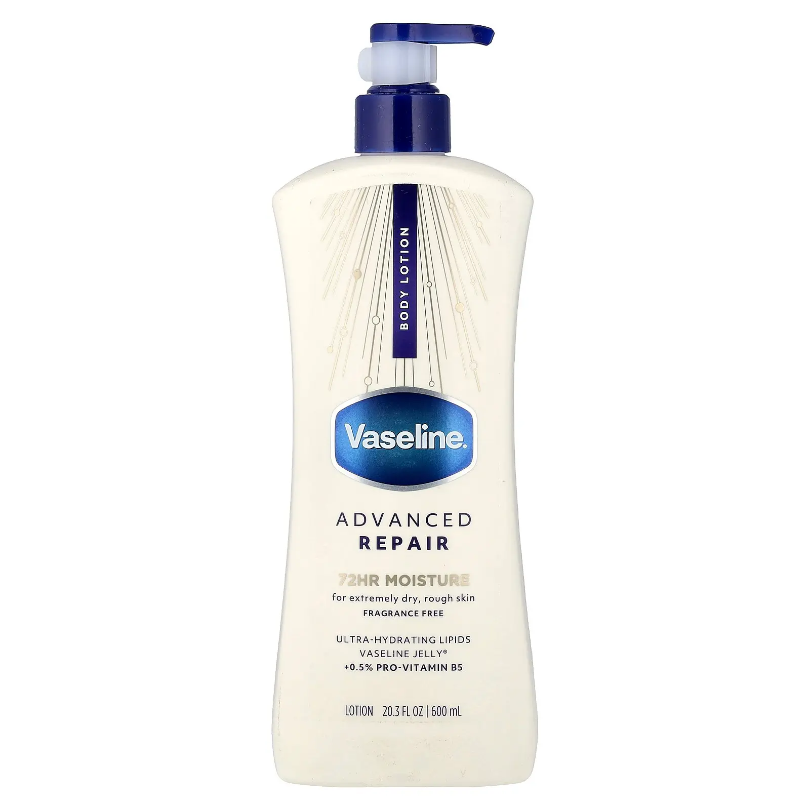 Vaseline Advanced Repair Body Lotion, Fragrance Free, 20.3 fl oz (600 ml) Vaseline Advanced Repair Body Lotion, Fragrance Free, 20.3 fl oz (600 ml)