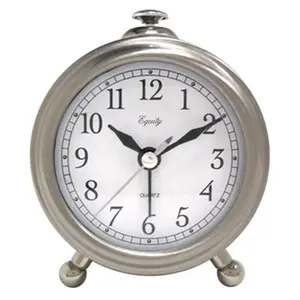 La Crosse Technology Ltd 25655 Silver Table Alarm Clock