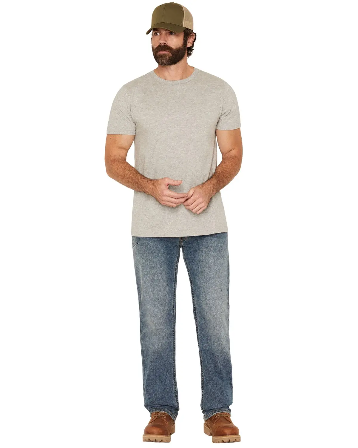 Ariat Men's Men'S Rebar M2 Durastretch Rail Edgewood Medium Wash Relaxed - 10079222