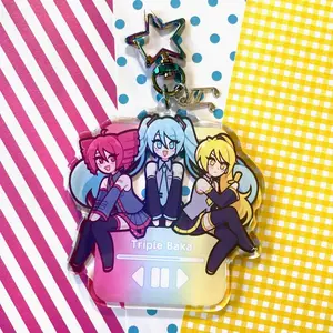 Acrylic Keychains  - Triple Baka Vocaloid