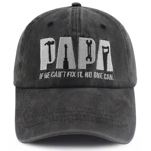 Funny Papa Hat, Adjustable Cotton Embroidered Best Dad Ever Baseball Cap, Fathers Day Retirement Birthday Gifts for Men Father Daddy Grandpa Grandfather Husband Friend, Dad Gifts from Daughter Son
