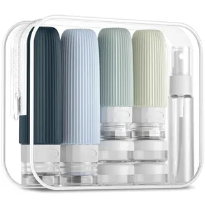 16 Pack Travel Bottles Set, TSA Approved Leak Proof  Squeezable Containers for Toiletries, Refillable Travel Accessories for Conditioner, Shampoo, Lotion &  Wash Accessories