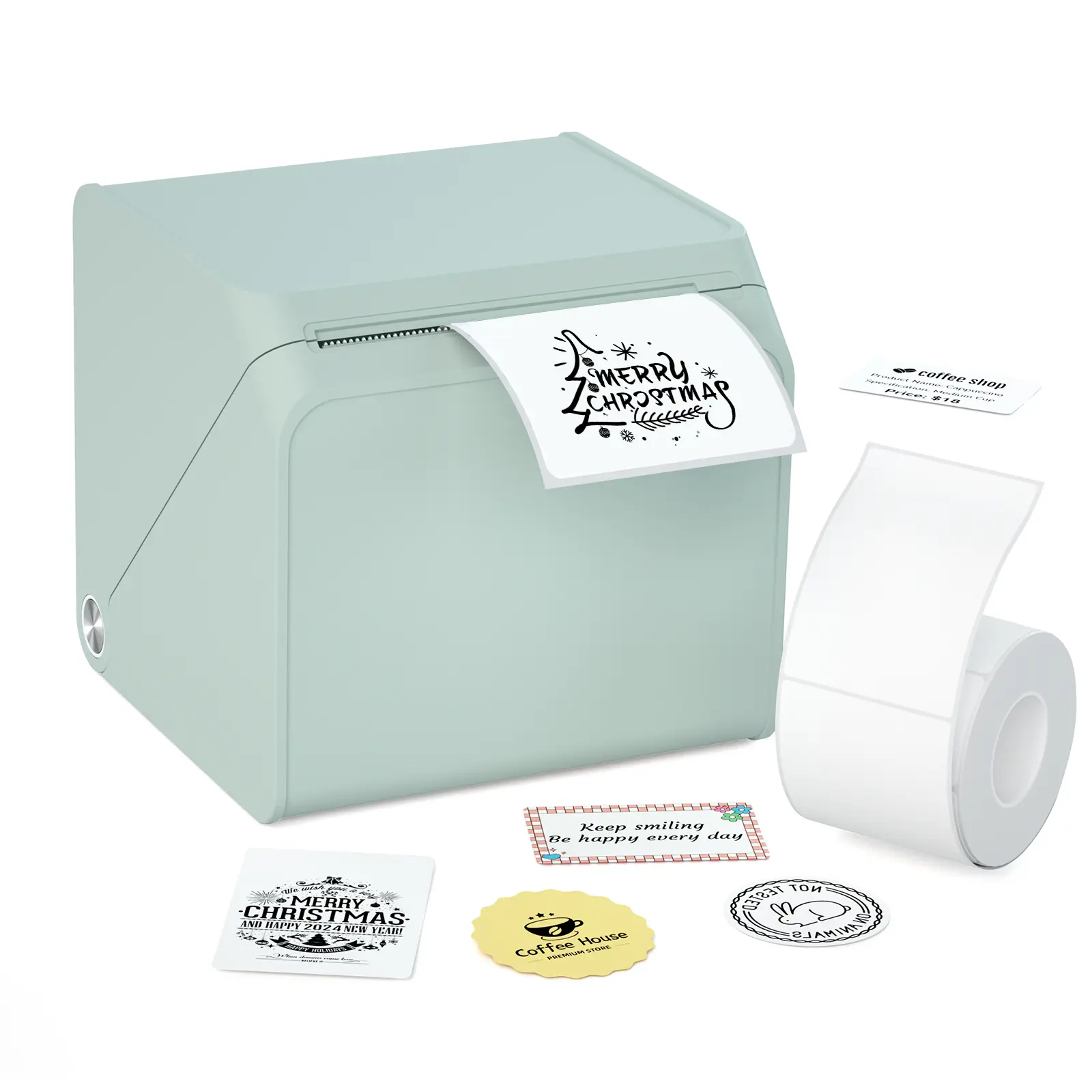 HPRT T260LR 2-Inch Portable Bluetooth Thermal Shipping Label Maker - Waterproof Tape, Sticky Labels Included for Small Business, Office Use, Label Printer