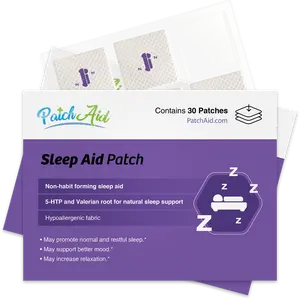 PatchAid Sleep Aid Topical Vitamin Patch - Natural Sleep Support with Melatonin, L-Theanine & Magnesium for Restful Nights, 30 Patches