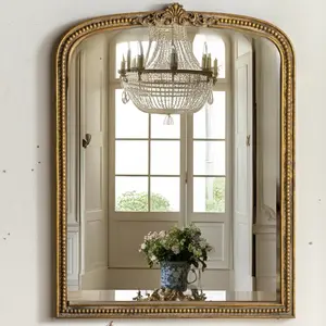 Palais Mirror: French Gilt Gold Mirror With Elegant Details