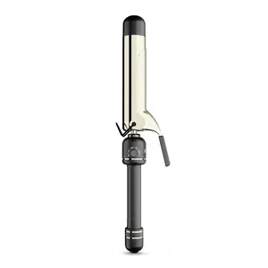 24K Gold Professional 1 1/2" Extended Barrel Curling Iron with Clamp for Bouncy Curls, Faster Styling, Less Damage & Long-Lasting Results