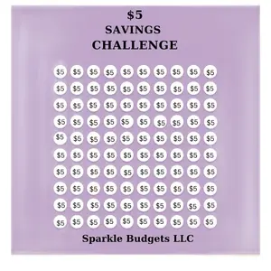 Piggy $5 Savings Challenge - Save Up to $500