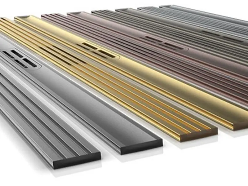 REVOLUX LINEAR SHOWER DRAIN CURVE - 5 FINISHES