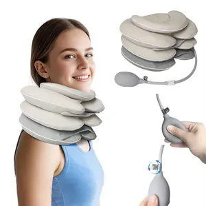 Neck Support Pillow - Equipped with an inflatable airbag that can inflate and deflate the neck support pillow, effectively relieving neck pressure/relaxing the cervical spine, improving neck discomfort, suitable for use in the office or at home.