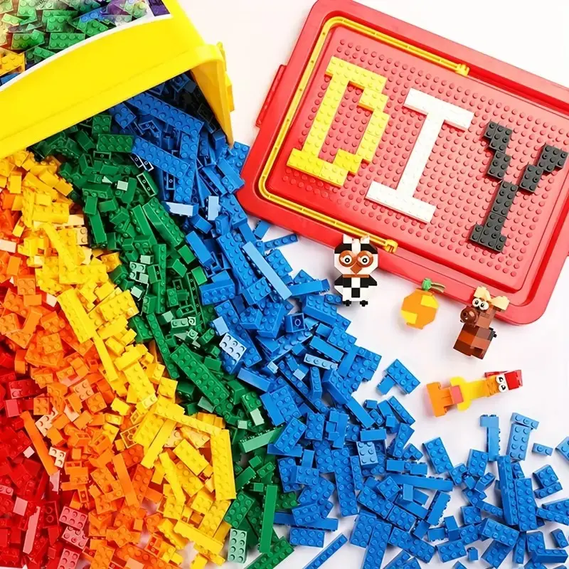 500 Piece Educational Building Block Set, Blocks Set, Colorful DIY Construction Toy, Stimulates Creativity and Imagination, Ideal Gift for Boys and Girls