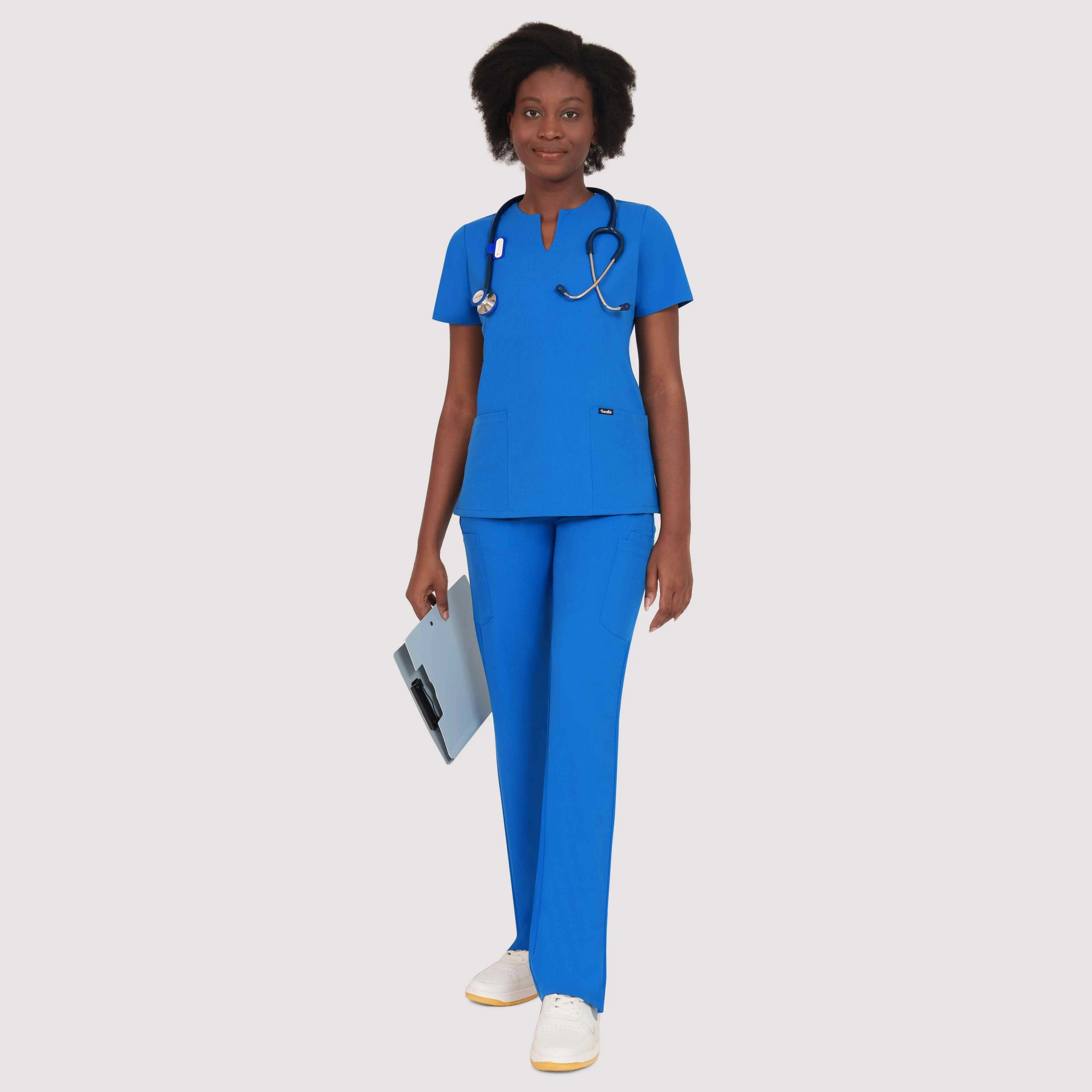 Nexa Six-Pocket Scrub Top