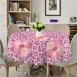 Waterproof Leopard Print Tablecloth Round Square Dining Kitchen Table Cover Indoor Outdoor Home Decor Wedding Graduation Mothers Day Multiple Sizes
