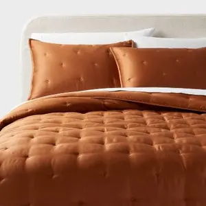 Full/Queen TENCEL Comforter and Sham Set Copper - Threshold: 320 Thread Count,