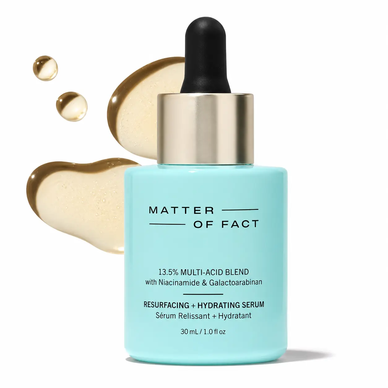 MATTER OF FACT Resurfacing + Hydrating Serum, Multi-Acid Blend with Niacinamide for Deep Hydration, Refined Texture and Clarity, Moisturize, Skin Repair 30mL / 1.0 Fl Oz