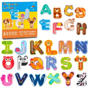 Magnetic Alphabet Letters for Toddlers, ABC Educational Learning Magnet Toys, Alphabet Magnets, Fridge Magnets for Toddlers 1-3