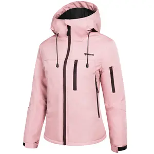 GEMYSE Women's Ski Jacket Warm Winter Snow Coat Waterproof Mountain Windbreaker Jacket for Snowboarding Hiking