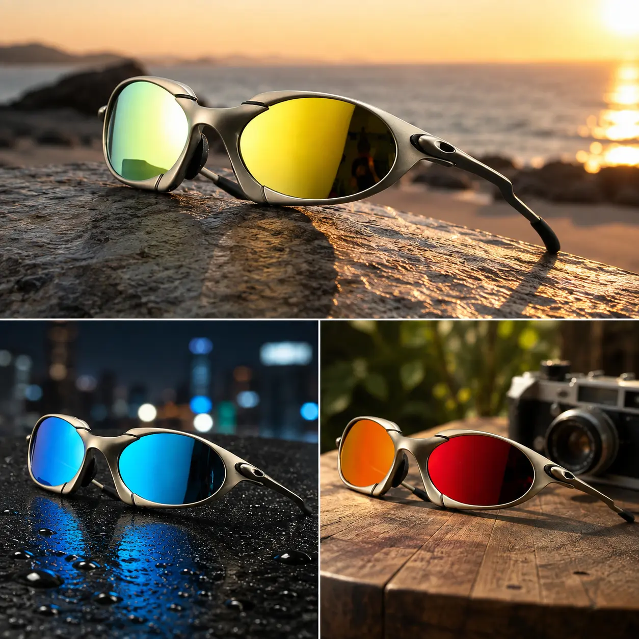 Romeo Metal-X Y2K Shield Sunglasses - UV400 Wraparound Eyewear for Outdoor Sports, Travel & Everyday Wear