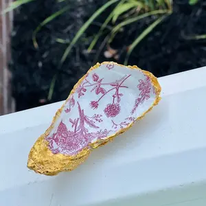 1- Decoupaged Decorative Oyster Shell