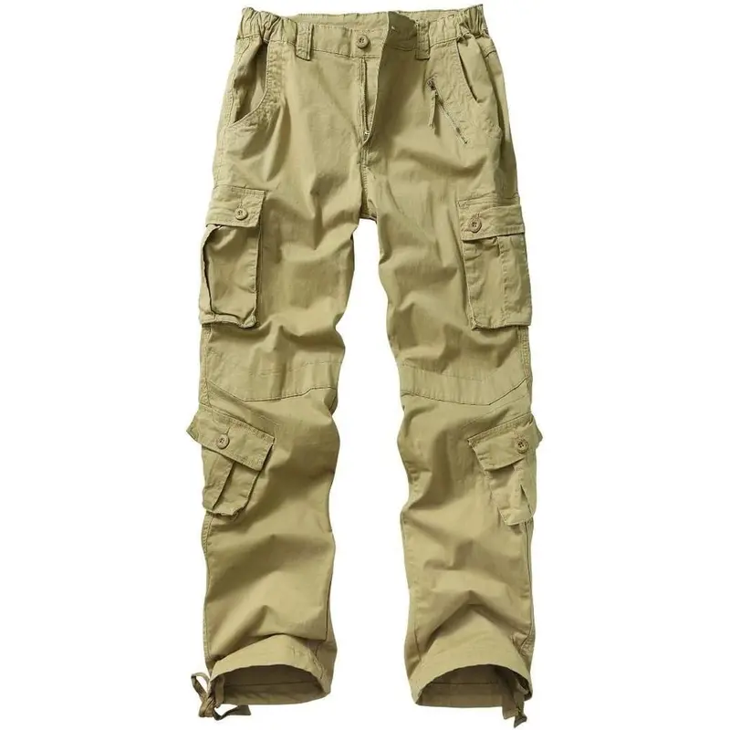 Womenswear Combat Cargo Pants with Adjustable Pockets