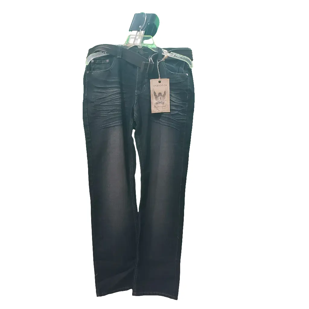 Indigo 30 "Dirty Dark" Denim Jeans - 36x32