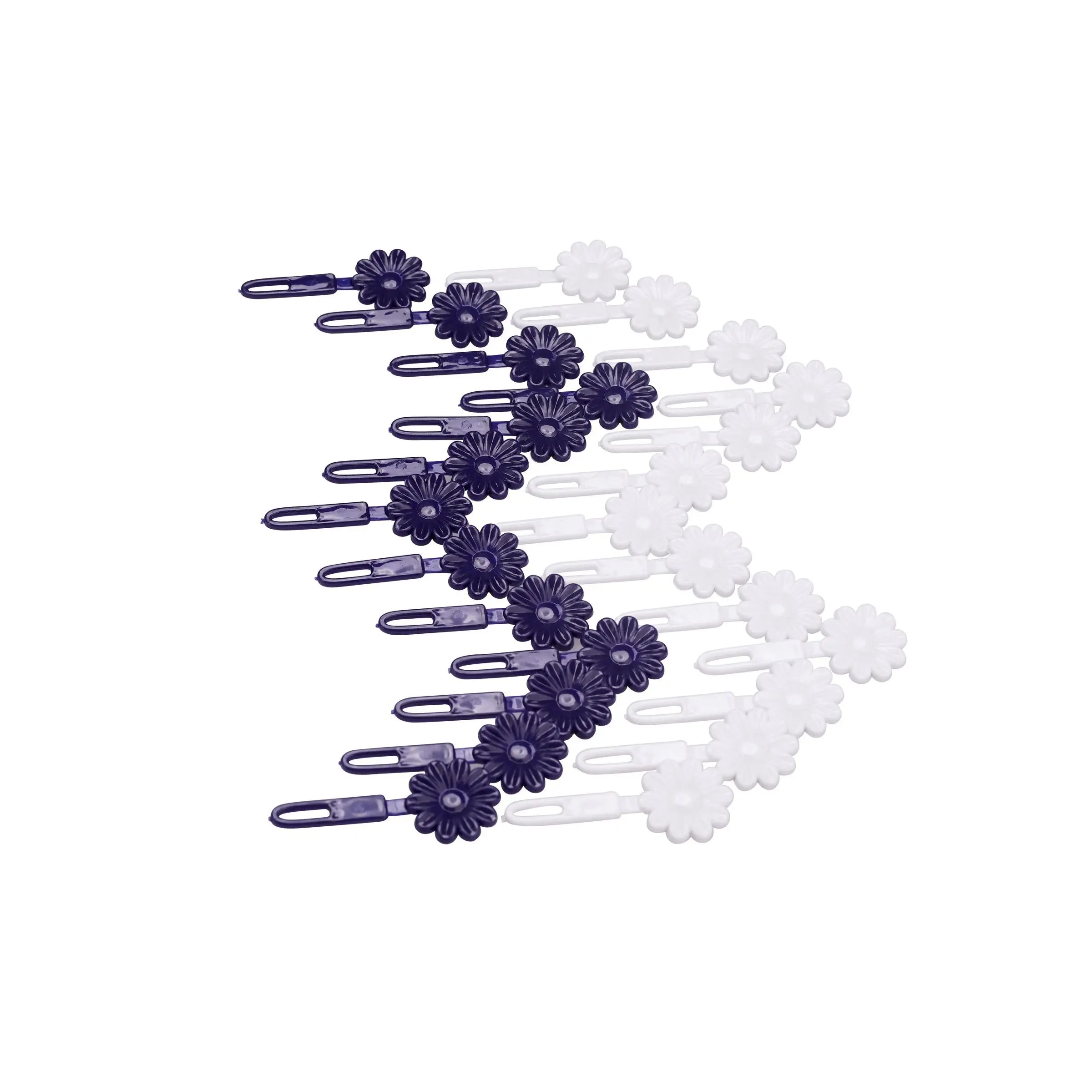 French Toast Plastic Flower Barrette, 24 Pack