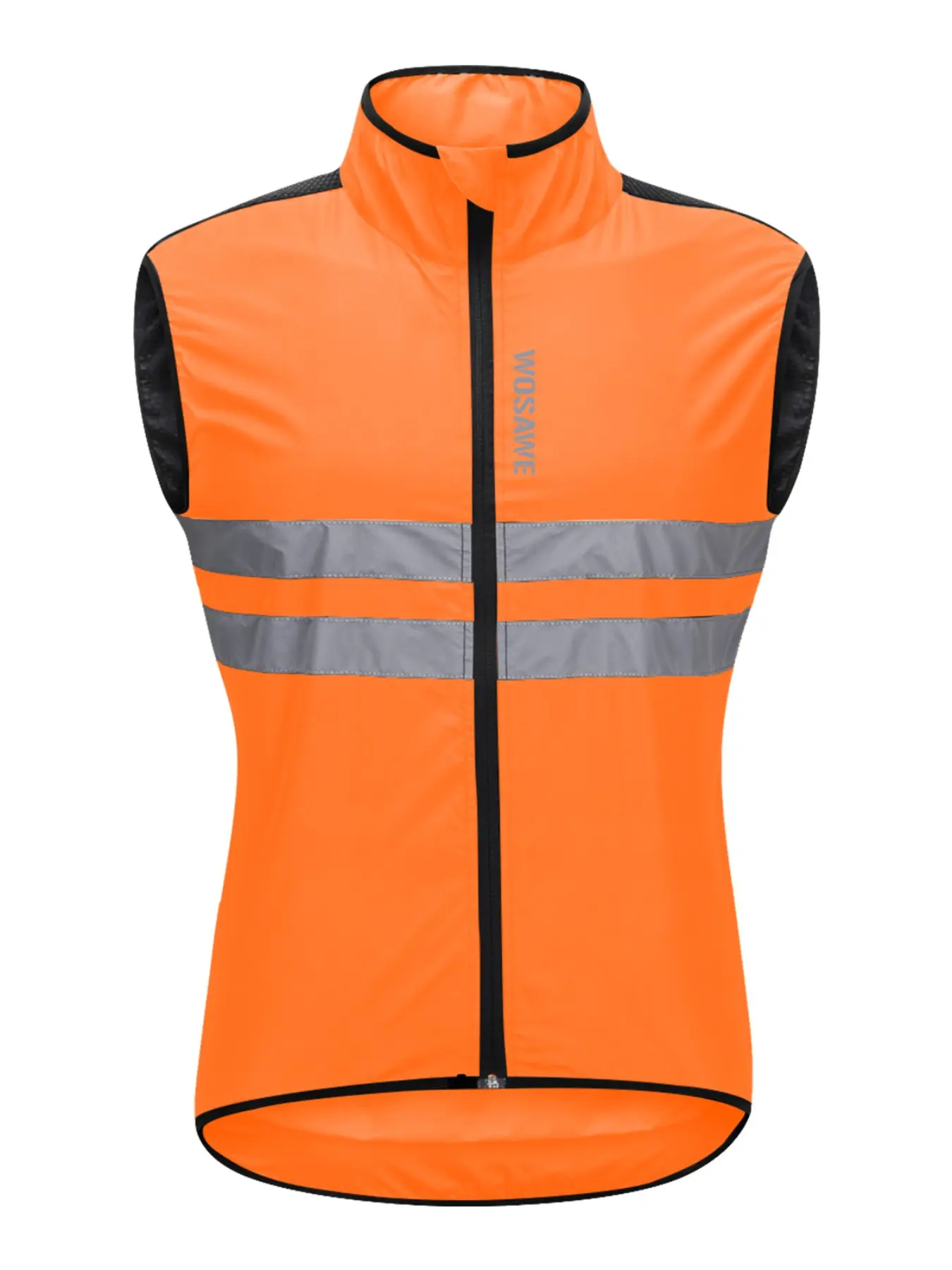 WOSAWE Men's High Visibility Cycling Wind Jacket Water Resistance Reflective Windbreaker