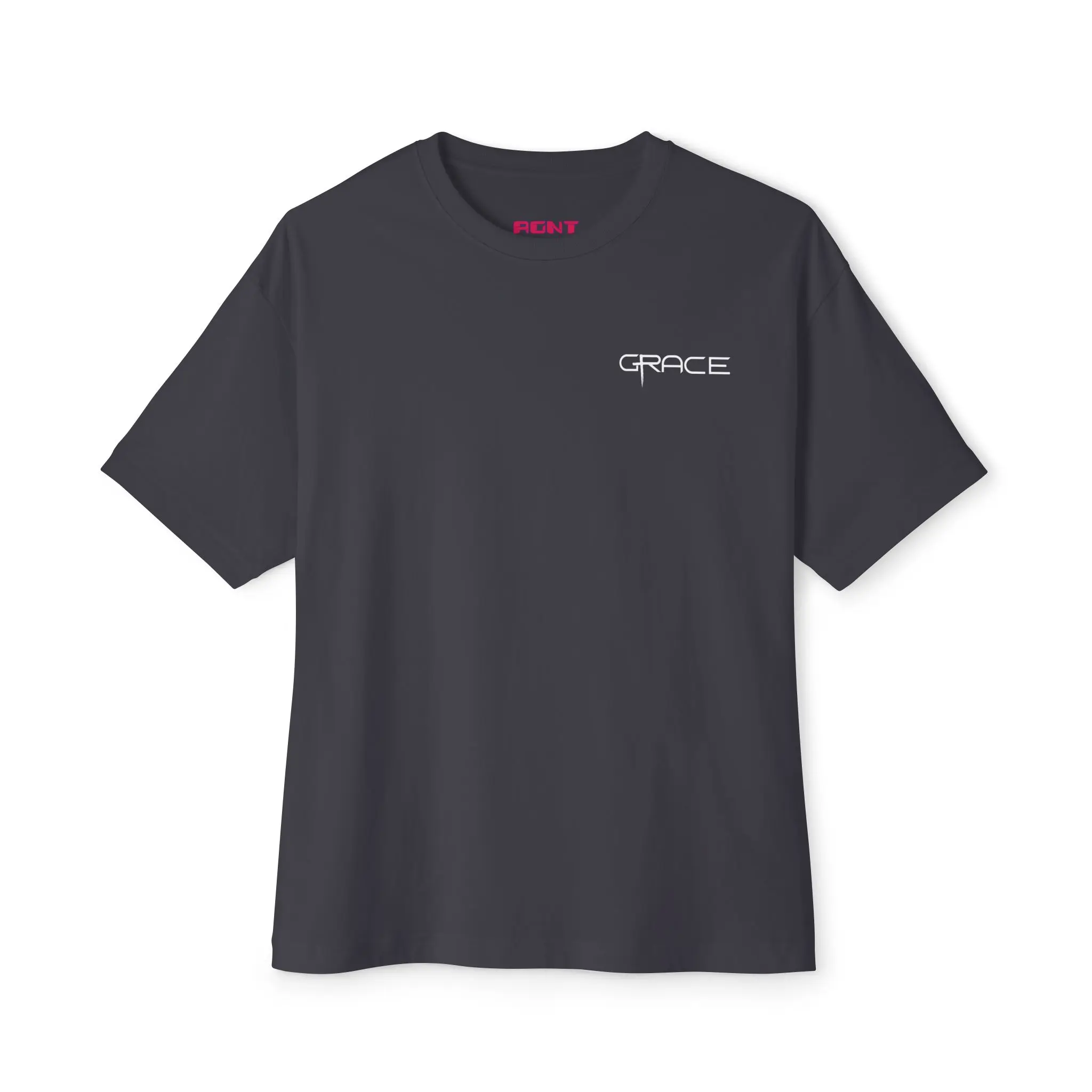 Men's Combed Cotton Casual Short-Sleeve Tee - "Not By Works" Graphic, Relaxed Fit, Boxy Cut, Dropped Shoulders Menswear Shirt