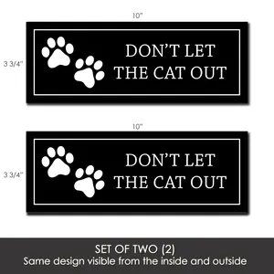 Flexible Screen Door Magnets (Not for Retractable/Glass) - Cat Out