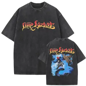 Retro Snow Washed Limp Bizkit Significant Other Album Graphic Oversized T-Shirt, Premium Heavyweight Cotton Rock Hip Hop Streetwear Short Sleeve Tee, Y2K Aesthetic Soft Breathable Unisex Apparel, Trendy Casual Daily Outfit For Rock Music Fans