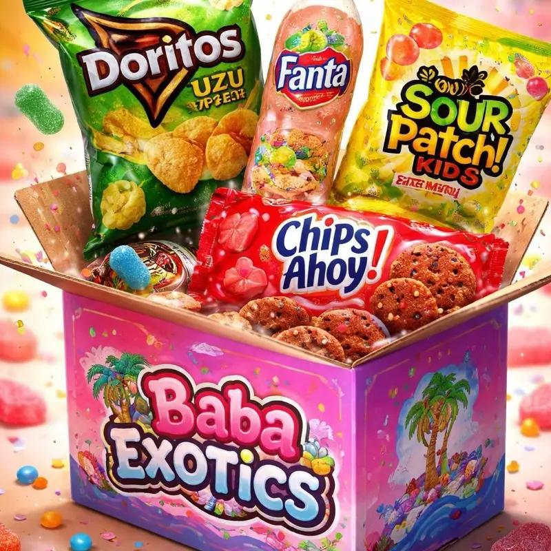 Baba favorite exotic snack box bundle #1 Baba favorite exotic snack box bundle #1
