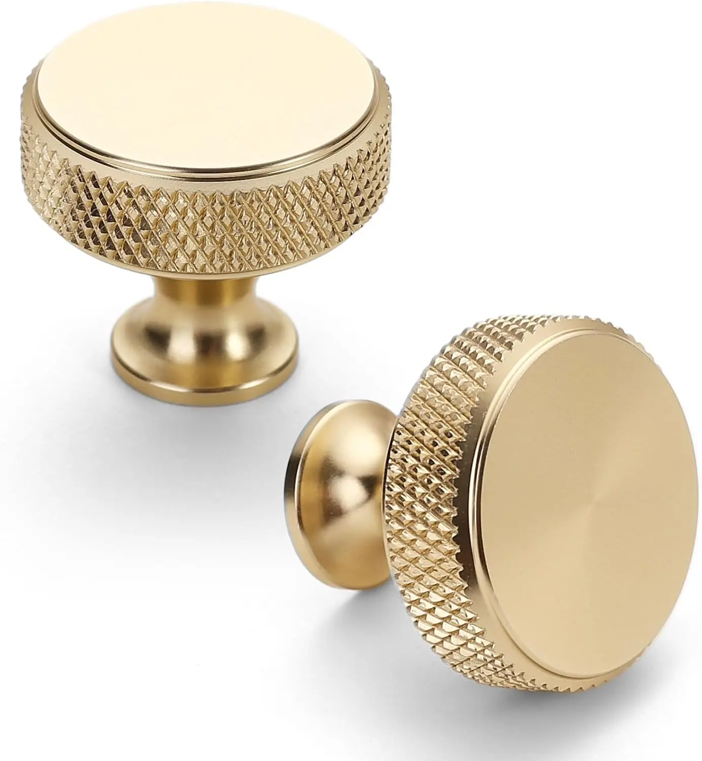 10 Pack  Knurled Cabinet Knobs for Dresser Kitchen Brushed  Cabinet Pulls Drawer Hardware for Cabinets