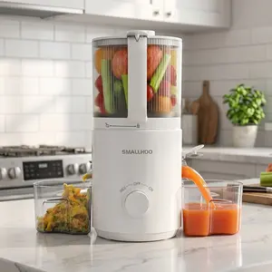 Cold Press Juicer, 7" Extra-Large Feed Chute for Whole Fruits & Vegetables, Easy to Assemble & Easy to Clean, High Juice Yield，SummerVibes
