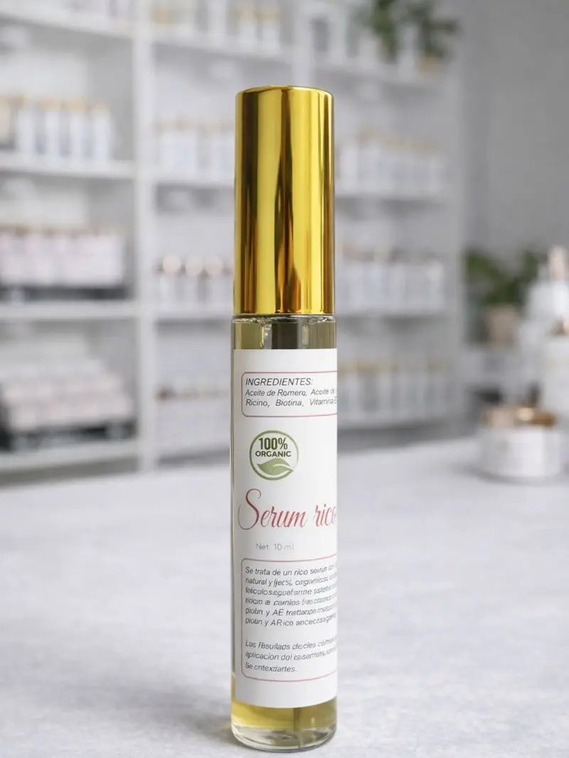 Vital Organic Eyelash & Eyebrow Serum - Castor-Infused Essential Lash Serum with Biotin, Gentle Eye Care Formula, Nourishing Hydrating Oil for Hair Growth, Helps Lashes Look Longer and Fuller