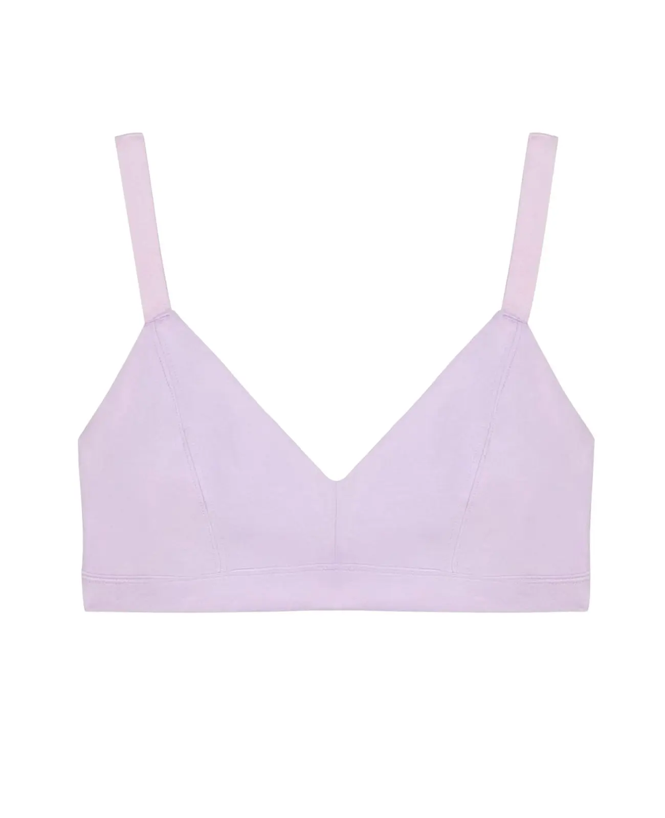 Organic Cotton Triangle Soft Bra in Petal