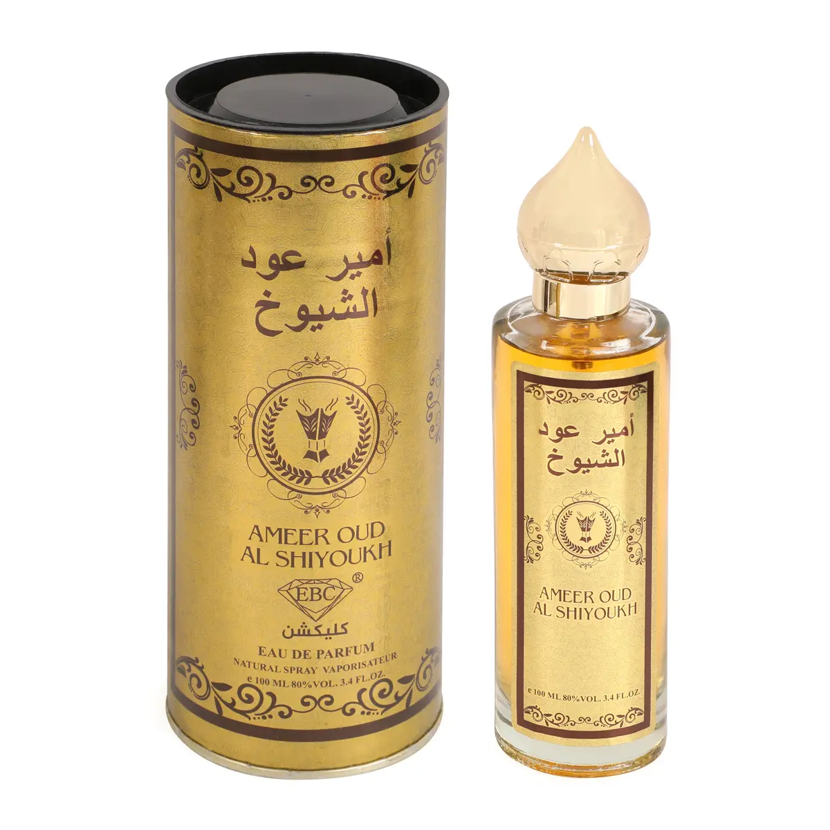 Ameer Oud Al Shiyoukh Eau de Parfum Regular Edition 100ml Woody Oud Vanilla Sweet Amber Musky Balsamic Fragrance for Women