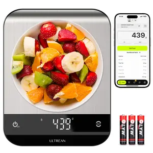 Ultrean Smart Digital Kitchen Scale, with High Precision 0.1g/0.001oz & App for Tracking Food, Calories, Macros, Dieting, Cooking, and Baby Food